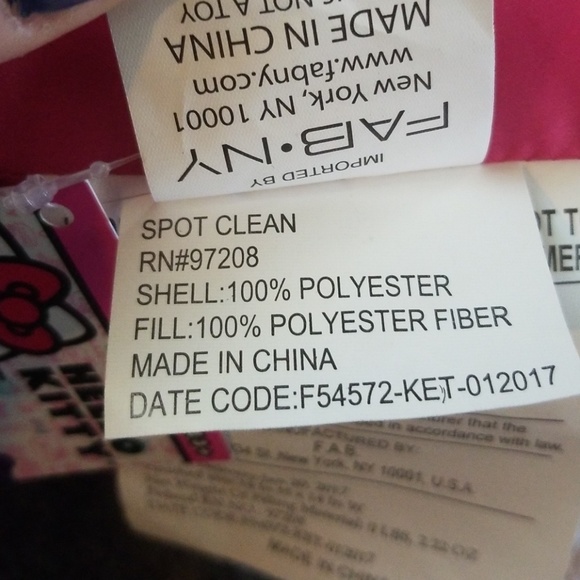 Pink Hello Kitty Pillow.  NEW WITH TAGS - Picture 5 of 5